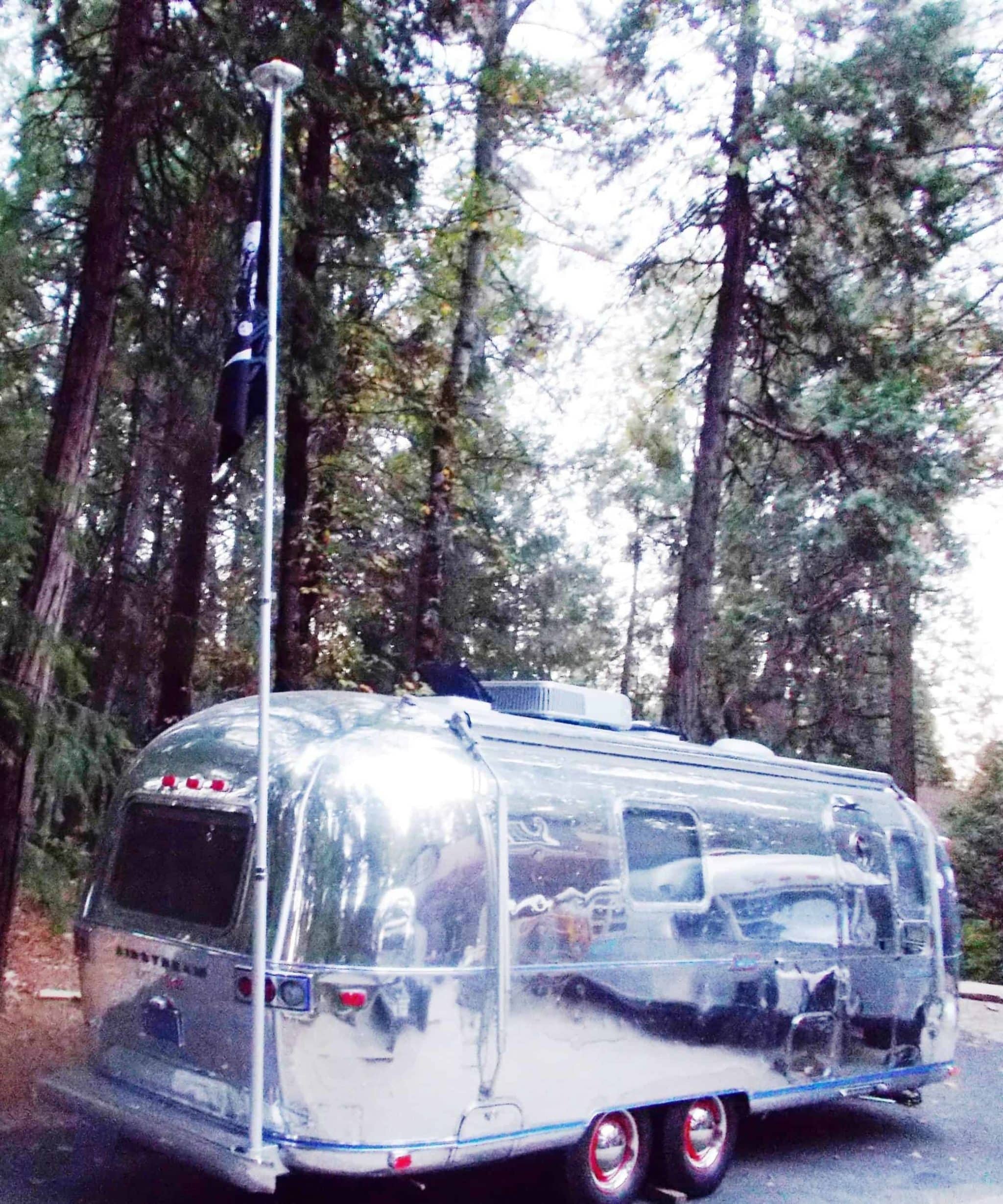 Trailer with Flag Pole